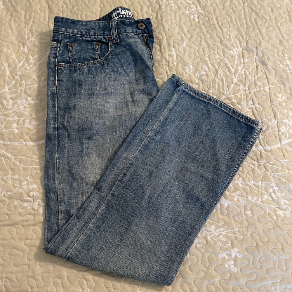 Men’s Urban Pipeline Loose Bootcut Jeans Size 32/32 Medium Wash